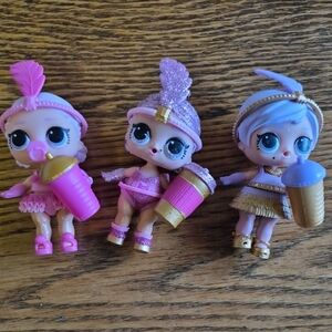 L.O.L. Surprise! Pink, Purple & Gold Glitter Doll Set
